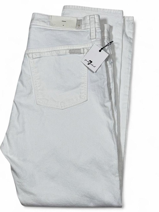 7 For All Mankind Denim - NWT! 7 For All Mankind Peggi White Jeans Women’s Size 32 L30 High Rise Taper